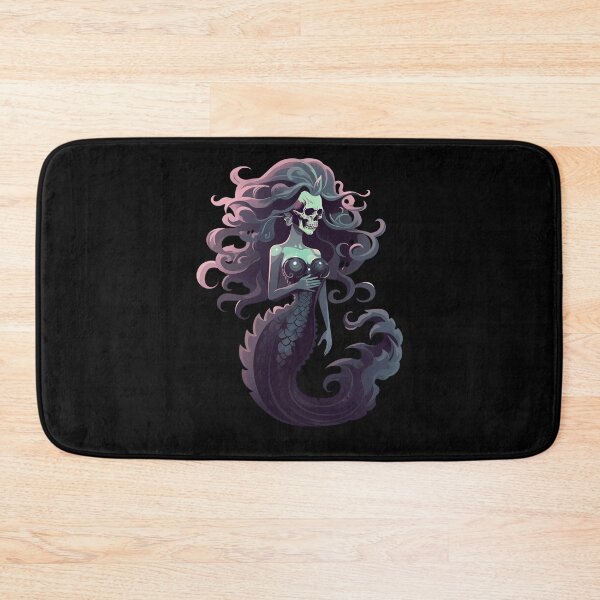 Item preview, Skelemaid Skeleton Dark Mermaid - Siren of the Abyss Design designed and sold by trendyzcom.