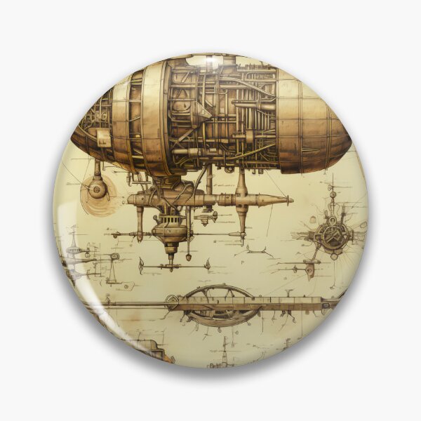 Item preview, Steampunk Drawing Ancient Manuscript designed and sold by BrandonArtWorld.