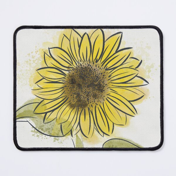 Item preview, Ink and Watercolor Sunflower designed and sold by DesignsByVK.