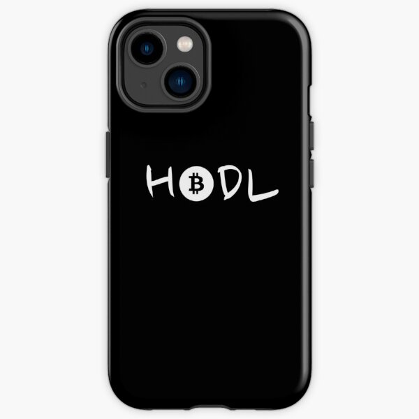 HODL Bitcoin - Black and White iPhone Tough Case