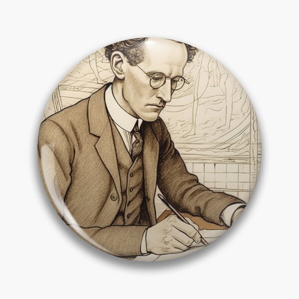 Item preview, Erwin Schrodinger scientist designed and sold by ComicsFactory.