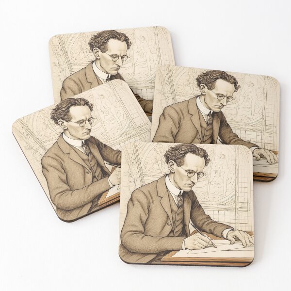 Item preview, Erwin Schrodinger scientist designed and sold by ComicsFactory.