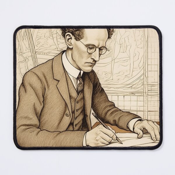 Item preview, Erwin Schrodinger scientist designed and sold by ComicsFactory.
