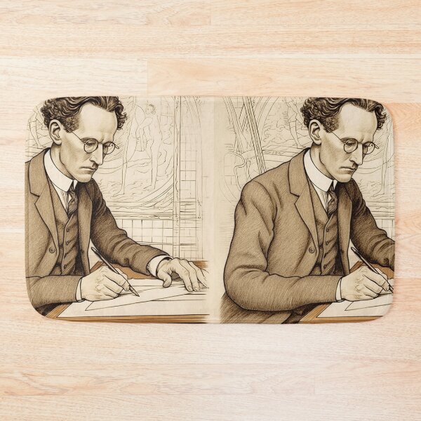 Item preview, Erwin Schrodinger scientist designed and sold by ComicsFactory.