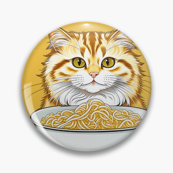 Item preview, Cat eating a bowl of noodles | Cute Kitty Cat Lover designed and sold by lildoodleshirts.