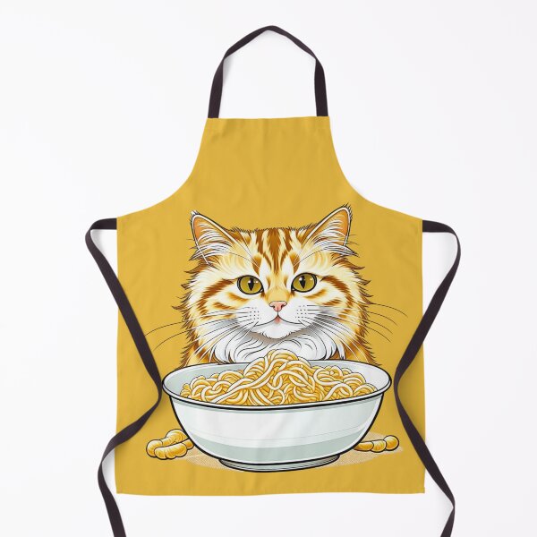 Item preview, Cat eating a bowl of noodles | Cute Kitty Cat Lover designed and sold by lildoodleshirts.