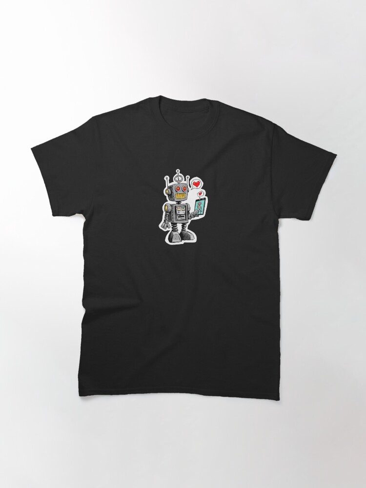 Thumbnail 2 of 7, Classic T-Shirt, Love Bot designed and sold by George Webber.
