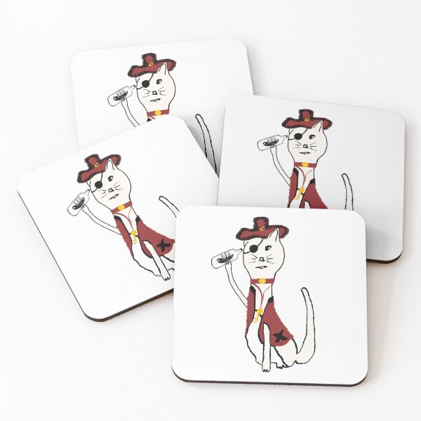 Item preview, Pirate Cat Captain of the Ship designed and sold by fairytalearrrt.