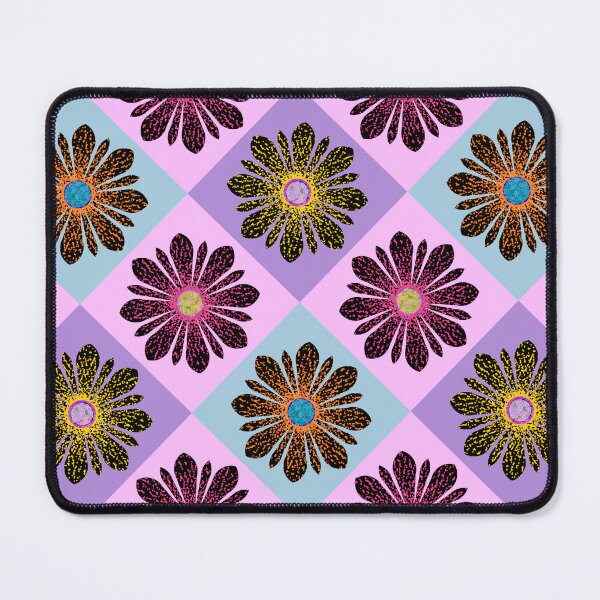 Item preview, Speckled Flowers in Pastel Diamonds Pattern designed and sold by IridescentSea.