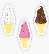 Ice Cream Cone Set Sticker