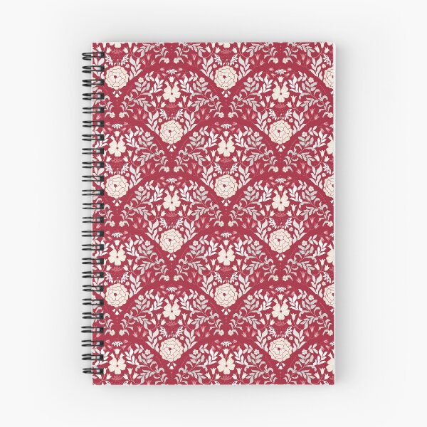 Item preview, Maroon Scallop Floral designed and sold by NancyDzines.