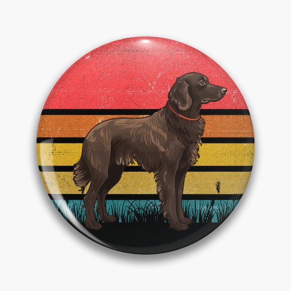 Item preview, Flat Coated Retriever Vintage Retro Sunset designed and sold by rafaeltto.