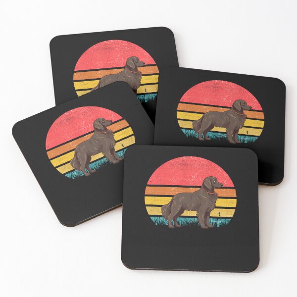 Item preview, Flat Coated Retriever Vintage Retro Sunset designed and sold by rafaeltto.