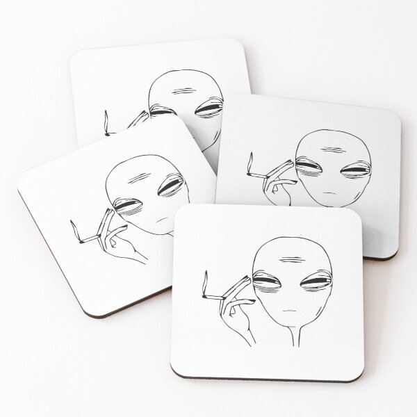 Item preview, Smoking Alien  	 		 designed and sold by yvawdaqhkzu7.