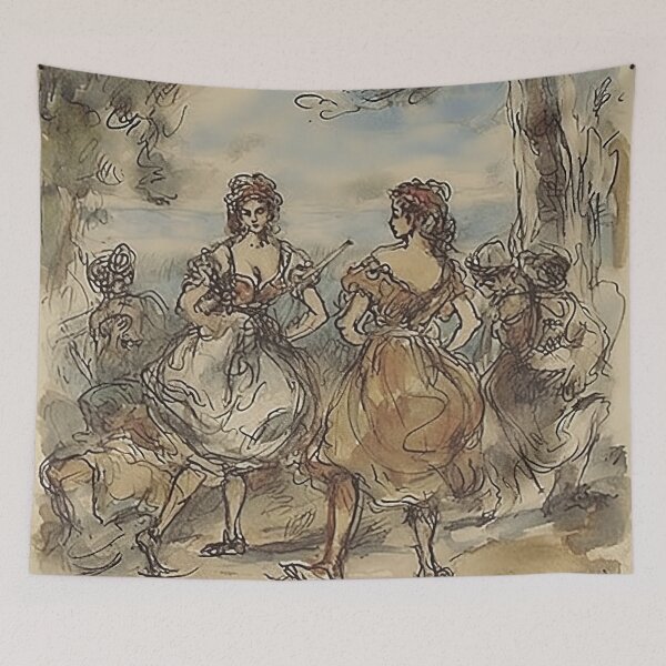 Item preview, Eugène Delacroix drawing designed and sold by ComicsFactory.