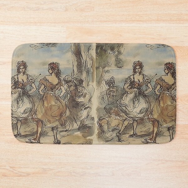 Item preview, Eugène Delacroix drawing designed and sold by ComicsFactory.