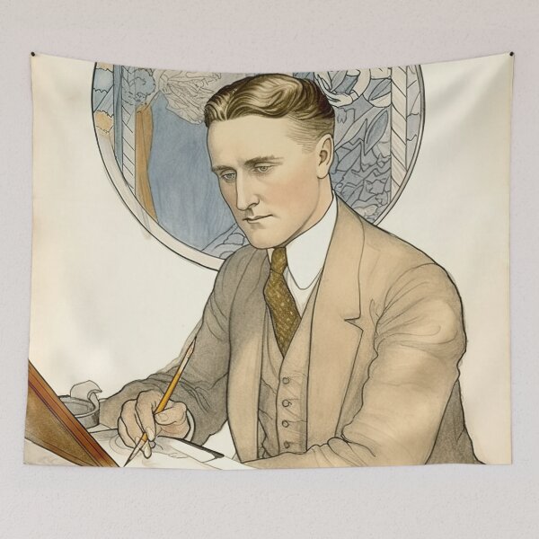 Item preview, F. Scott Fitzgerald designed and sold by ComicsFactory.