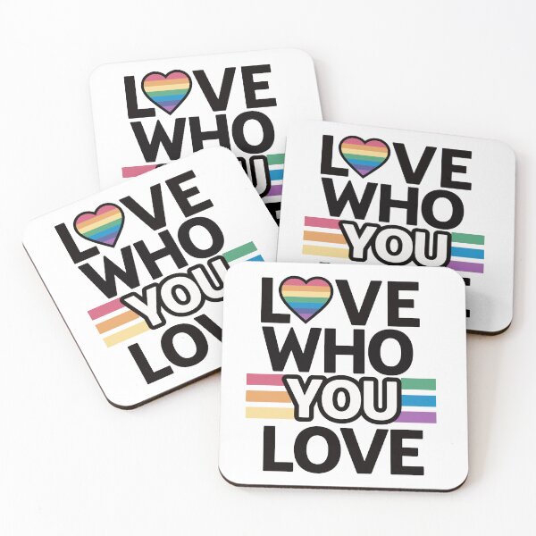 Item preview, Love Who You Love LGBTQ Rainbow Heart designed and sold by npizzino.