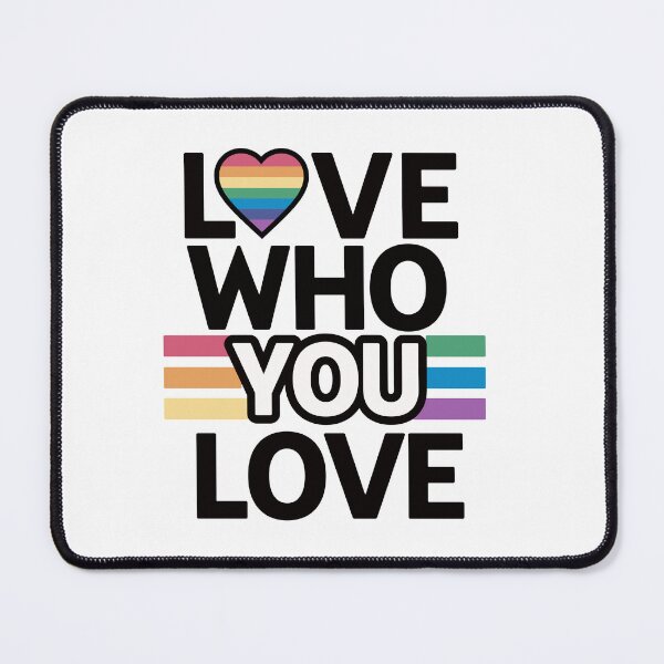 Item preview, Love Who You Love LGBTQ Rainbow Heart designed and sold by npizzino.