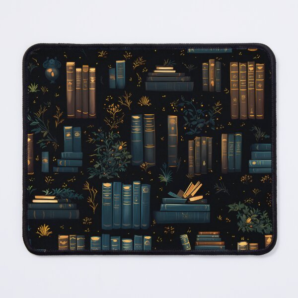 Item preview, Dark Academia Book Pattern designed and sold by christiangates.