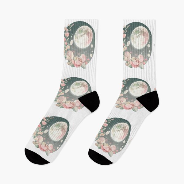 Item preview, Full Moon Lunar Phases Space Stars Flowers Nature Celestial designed and sold by farhanhafeez.