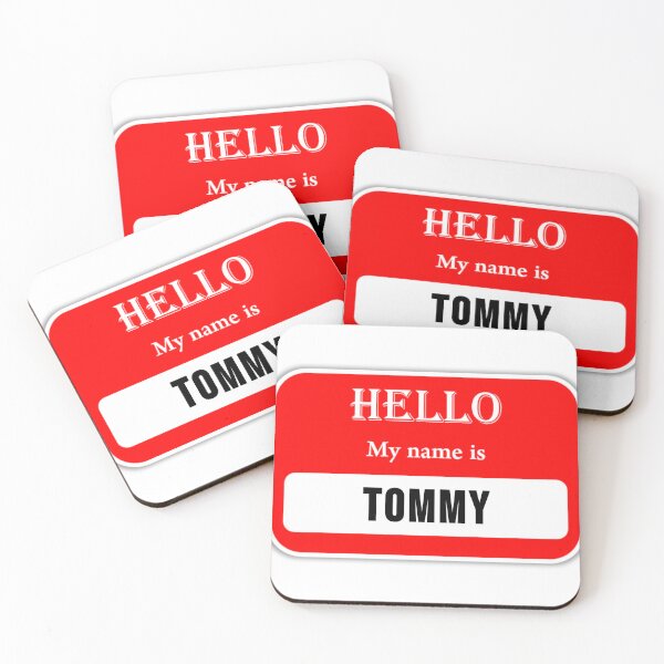Item preview, POD name tag Tommy designed and sold by JonathanP514.