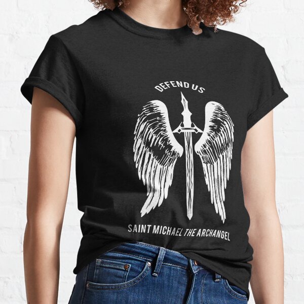 Item preview, St Michael the Archangel Defend Us - White designed and sold by Ilze Lucero.