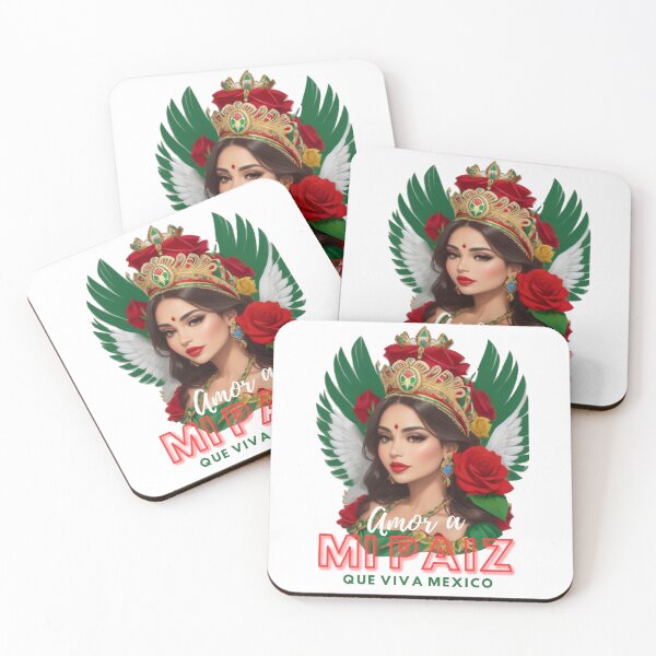 Item preview, Amor a mi Amor a mi paiz The Mexican Queen with Roses and Crown: Celebrating Mexican Culture a nd Heritage" designed and sold by Gigglyvibes.