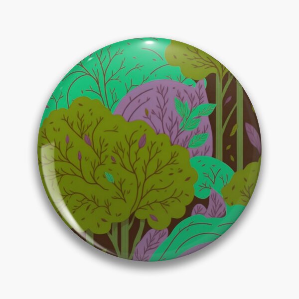 Item preview, Green Rainbow Forest Trees Pattern designed and sold by druidwolfart.