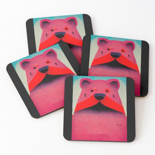 Item preview, Neon Bear Risograph   designed and sold by iahmccarthy.