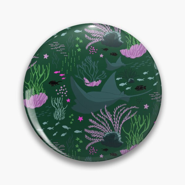 Item preview, Arrecife de coral bajo el mar - Verde designed and sold by SquibbleDesign.