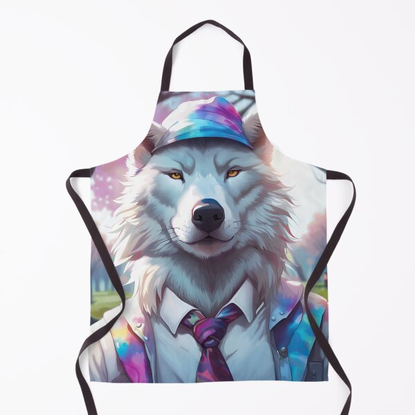 Item preview, A Tie Dye Wolf Wearing A Tie designed and sold by Gabriela McDaniel.