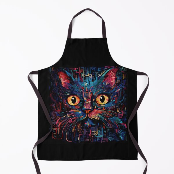 Item preview, Techno Cat, Cyber Cat, Pysco Cat, Synthwave Design designed and sold by Rroliver.