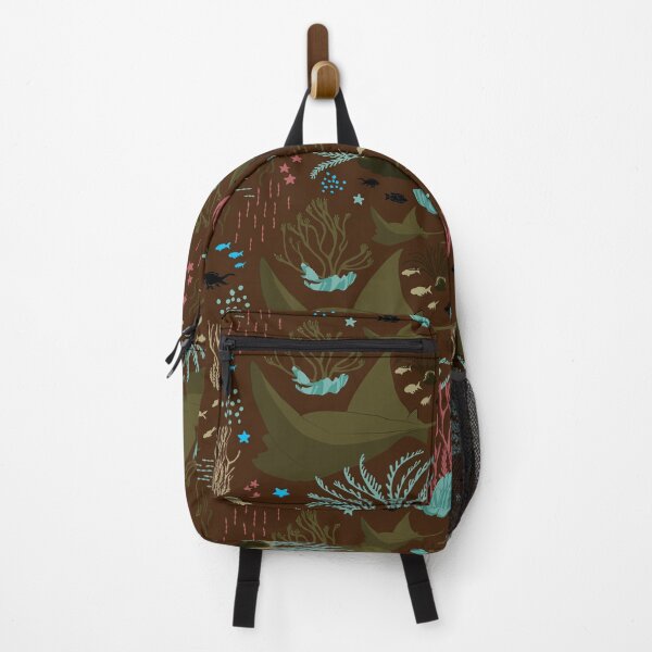 Item preview, Coral Reef Under the Sea - Brown Colourway designed and sold by SquibbleDesign.