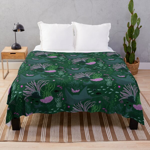 Item preview, Arrecife de coral bajo el mar - Verde designed and sold by SquibbleDesign.