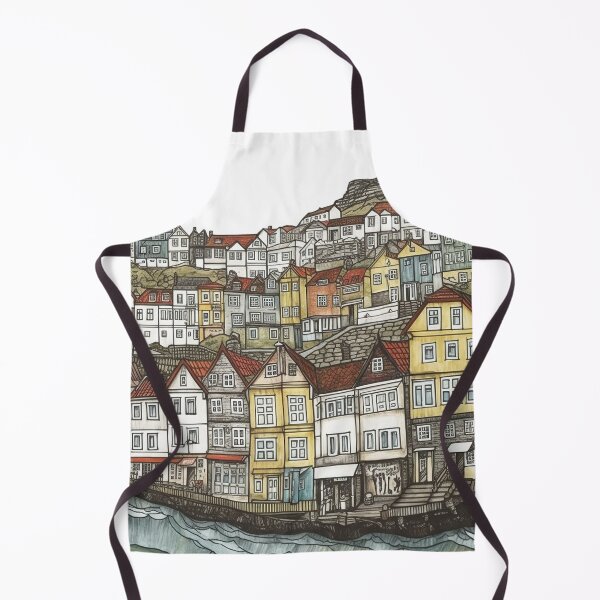 Item preview, Faroe Islands city drawing designed and sold by ComicsFactory.