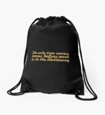 The only time... Inspirational Quote Drawstring Bag