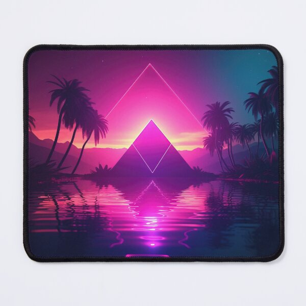 Item preview, Pyramid Paradox: A Journey into Synthwave Wonders designed and sold by Mullet Monkey.