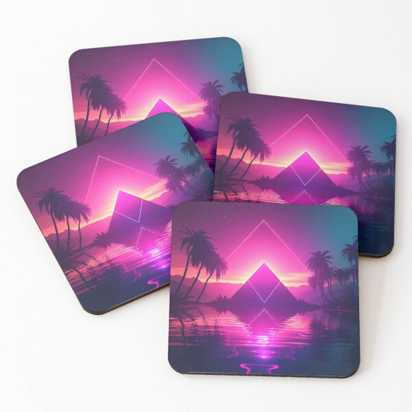Item preview, Pyramid Paradox: A Journey into Synthwave Wonders designed and sold by Mullet Monkey.