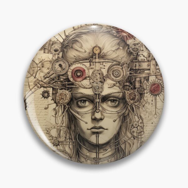 Item preview, Steampunk Drawing Ancient Manuscript designed and sold by BrandonArtWorld.