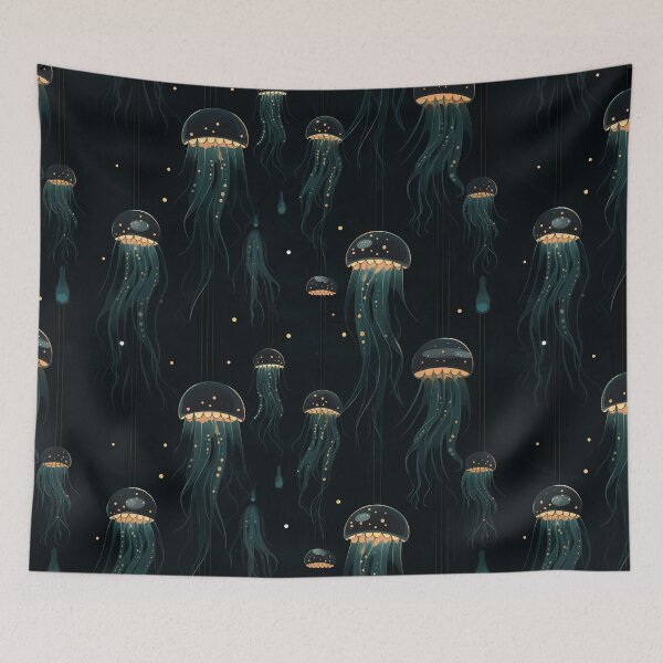 Item preview, Dark Jellyfish Pattern designed and sold by christiangates.