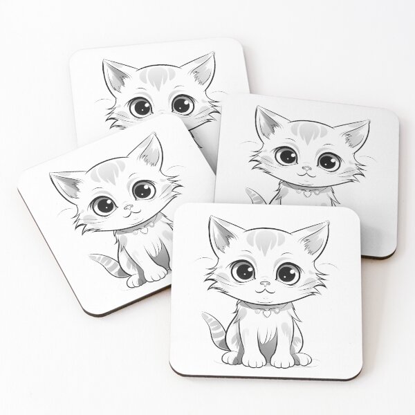 Item preview, Cute cat line art designed and sold by Eric Murta Line Art.