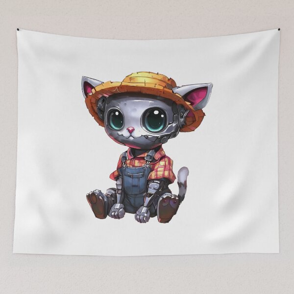 Item preview, Robo-Cat Farmer! designed and sold by kukamatsu.