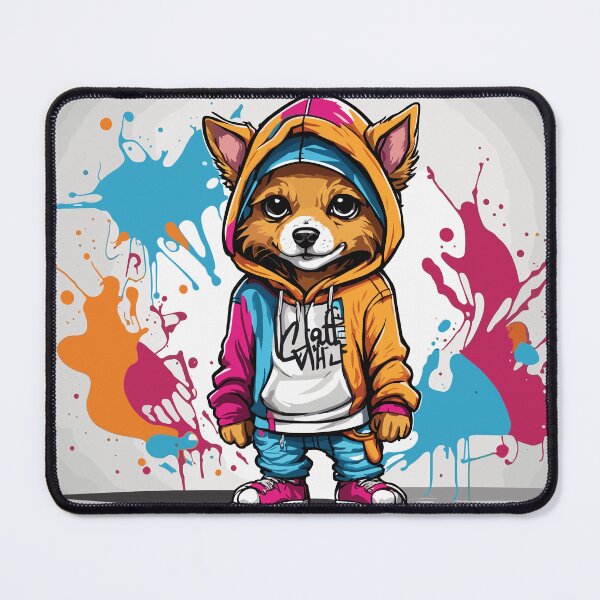 Item preview, dog wearing a hood graffiti style designed and sold by TBG1978.