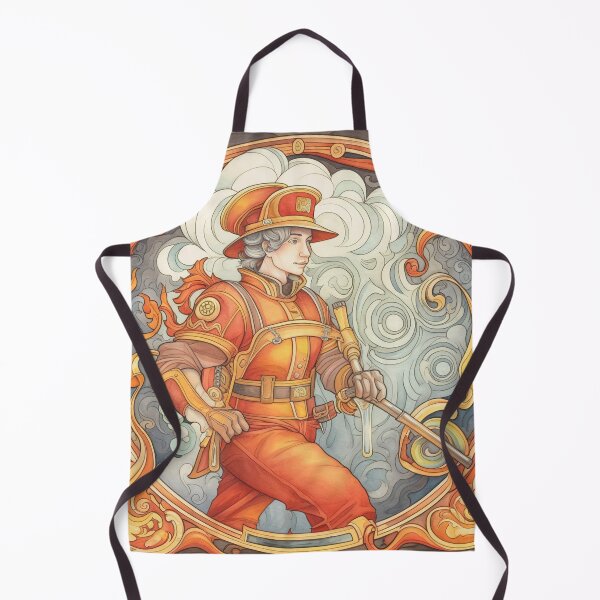 Item preview, Firefighter drawing designed and sold by ComicsFactory.