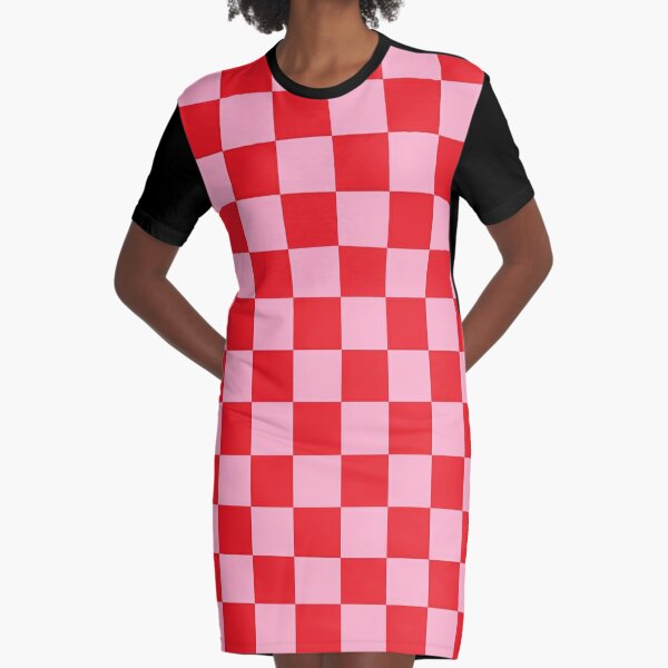 Checkered Pink and Red\