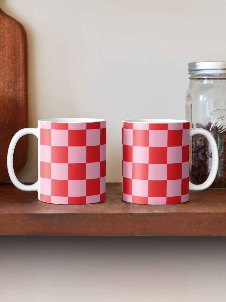 ETRO plaid-check porcelain mug - Red