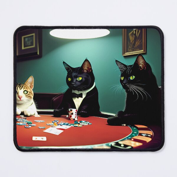 Item preview, Cats Playing Poker designed and sold by Electric-Canvas.