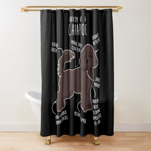 Item preview, Chocolate Cavapoo Dog Anatomy designed and sold by Clara Hollins.