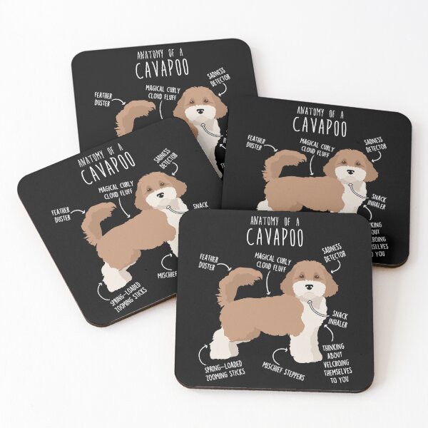 Item preview, Parti Cavapoo Dog Anatomy designed and sold by Clara Hollins.